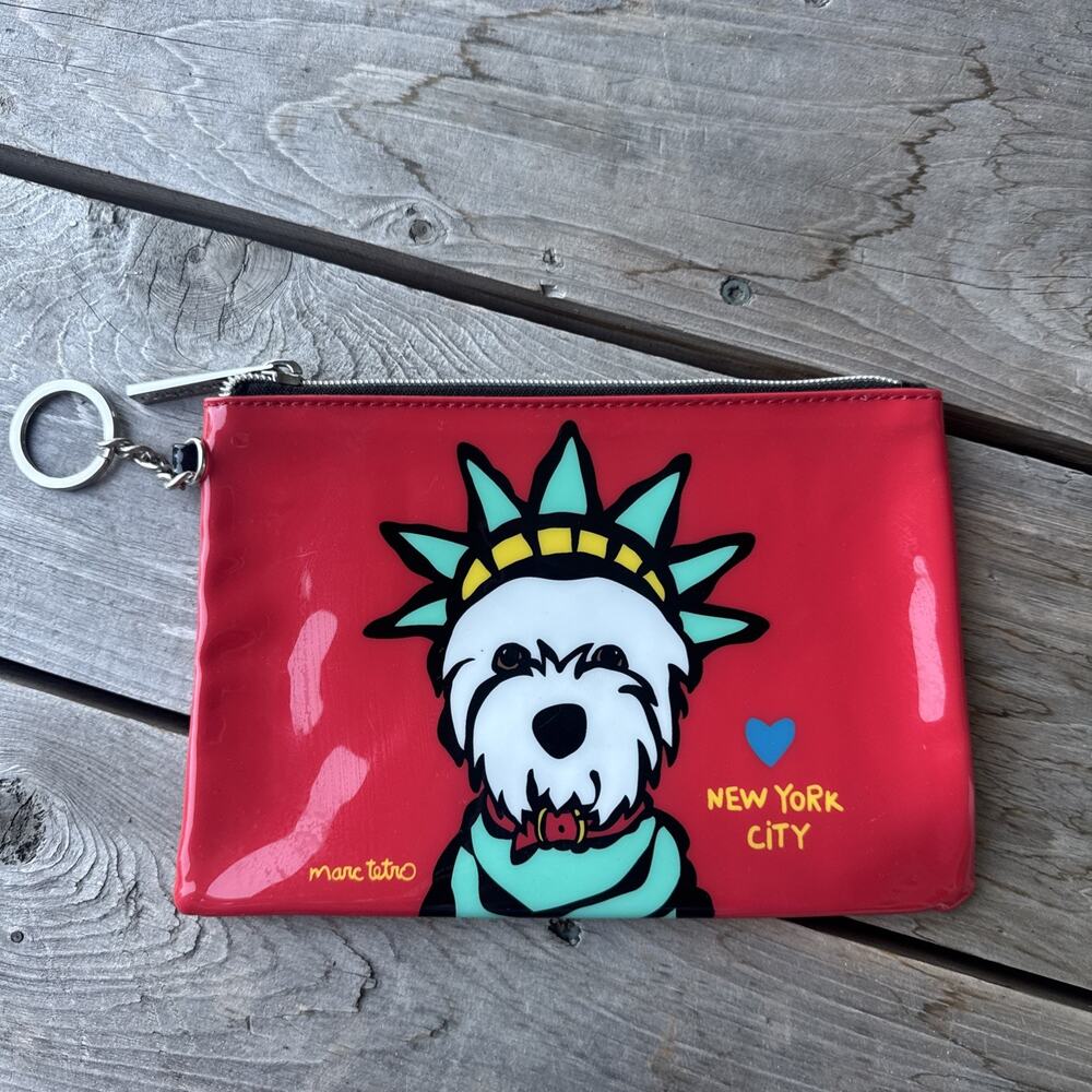 Marc Tetro Liberty Westie Zip Pouch Red